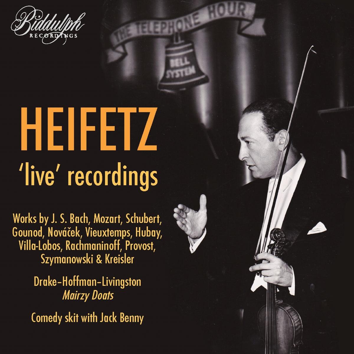 The Telephone Hour Orchestra and Chorus; Emanuel Bay; Jack Benny; Donald Voorhees - Jascha Heifetz in 'Live' Performances - 85053-2