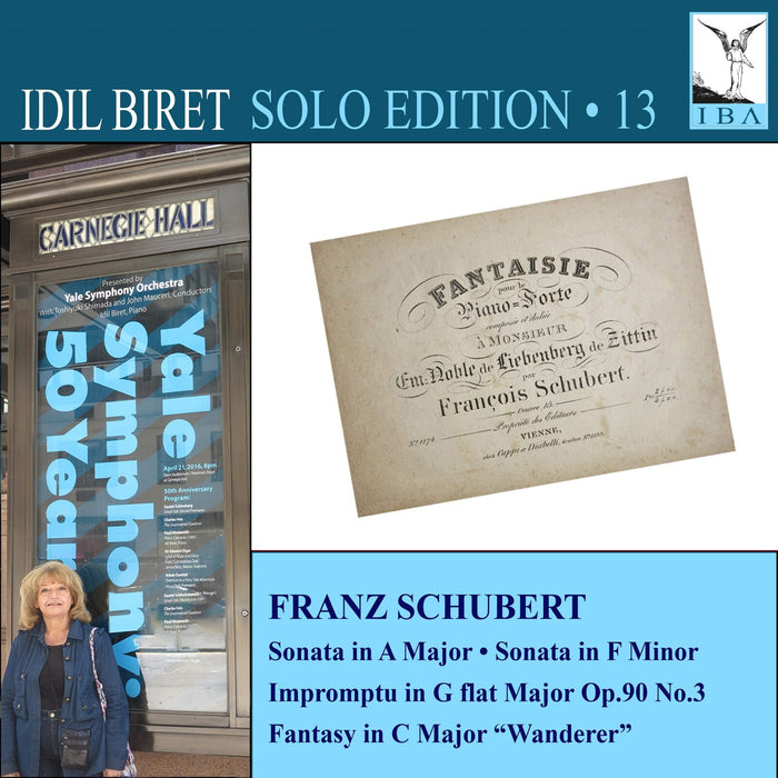 Idil Biret - Idil Biret Solo Edition, Vol. 13: Franz Schubert: Sonata in A Major; Sonata in F Minor; Impromptu in G flat Major, Op. 90 No. 3; Fantasy in C Major "Wanderer" - 8571333