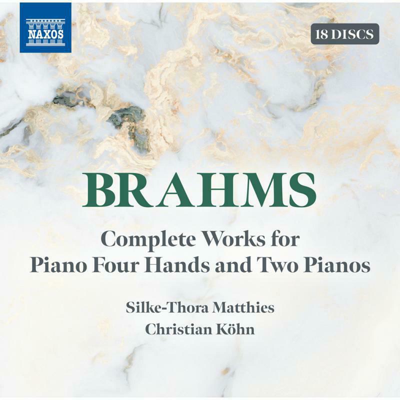 Matthies/Kohn - Johannes Brahms: Complete Works for Piano Four Hands and Two Pianos (18 CD Boxed Set) - 8501803