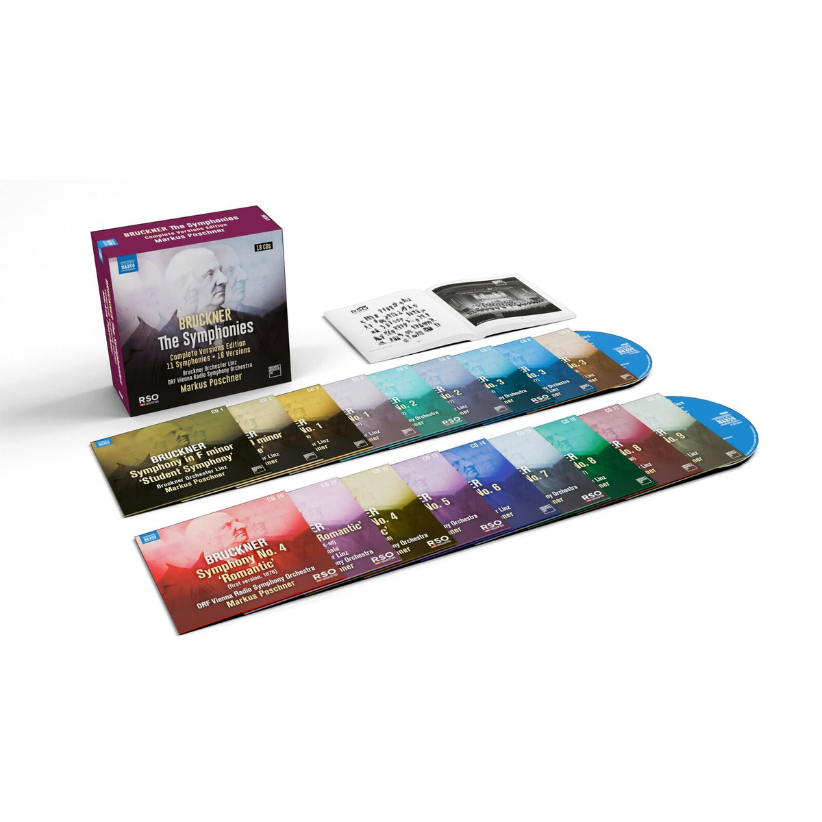 Bruckner Orchester Linz; ORF Vienna Radio Symphony Orchestra; Markus Poschner - Anton Bruckner: The Symphonies (Complete Versions Edition: 11 Symphonies - 18 Versions) - 8501804