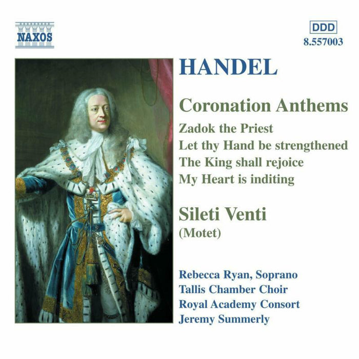 Ryan:R Ac Consort:Tallis Cc - HANDEL: Coronation Anthems / Silete Venti - 8557003