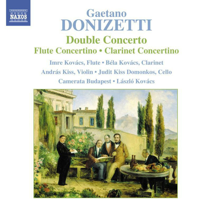 Camerata Budapest:Kovacs - DONIZETTI: Double Concerto / Flute Concertino / Clarinet Concertino - 8557492
