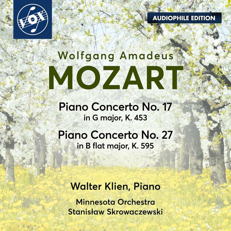 KLIEN/MINNESOTA ORCHESTRA - MOZART:PIANO CONCERTOS NOS. 17 & 27 - VOX-NX-3012CD