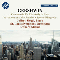 St. Louis Symphony Orchestra; Jeffrey Siegel; Susan Slaughter; Leonard Slatkin - George Gershwin: Works for Piano and Orchestra - VOX-NX-3018CD