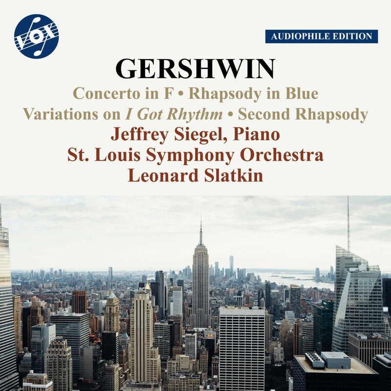 St. Louis Symphony Orchestra; Jeffrey Siegel; Susan Slaughter; Leonard Slatkin - George Gershwin: Works for Piano and Orchestra - VOX-NX-3018CD