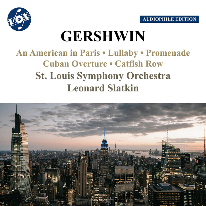 St. Louis Symphony Orchestra; John Korman; Yuan Tung; George Silfies; Barbara Liberman; David Mortland; Leonard Slatkin - George Gershwin: Orchestral Works - VOX-NX-3019CD