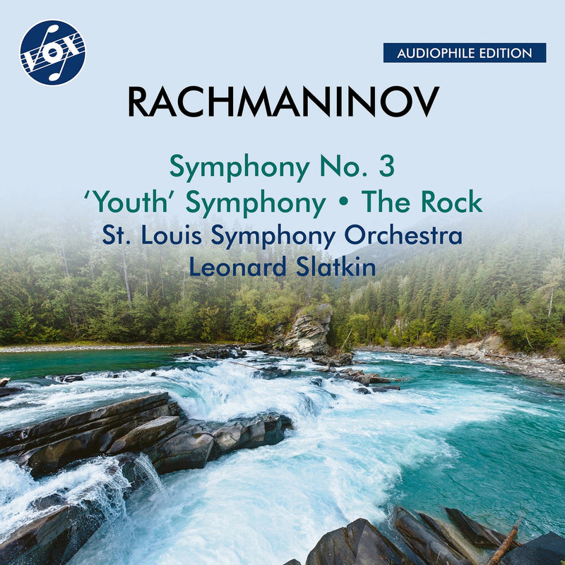 St. Louis Symphony Orchestra; Leonard Slatkin - Sergey Rachmaninov: Symphony No. 3, 'Youth' Symphony & The Rock - VOX-NX-3028CD
