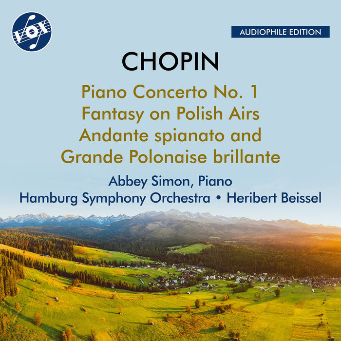 Hamburg Symphony Orchestra; Abbey Simon - Fryderyk Chopin: Piano Concerto No. 1, Fantasy on Polish Airs & Andante spianato and Grande Polonaise brillante - VOX-NX-3032CD