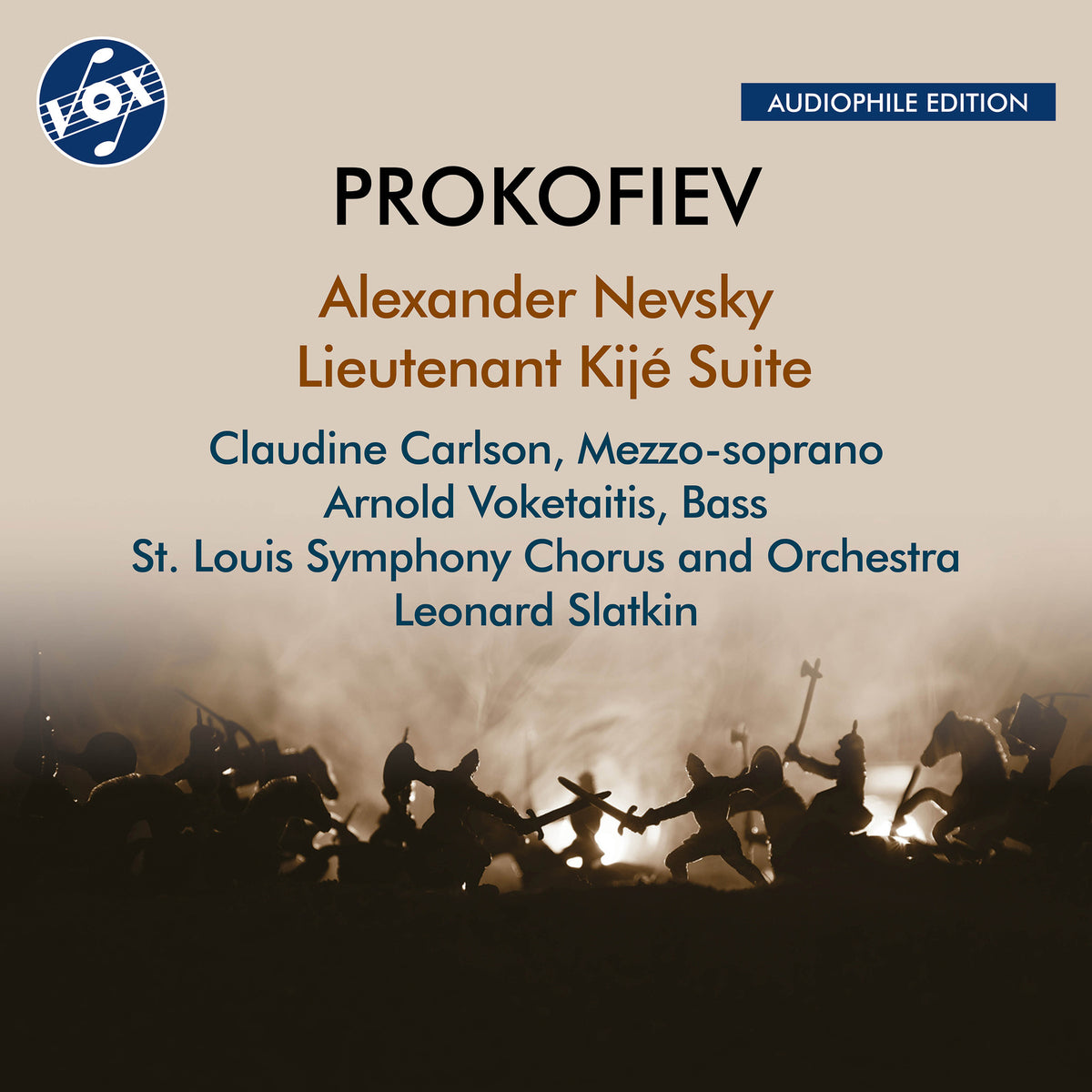 St. Louis Symphony Orchestra; St. Louis Symphony Chorus; Arnold Voketaitis; Claudine Carlson; Leonard Slatkin - Sergey Prokofiev: Alexander Nevsky & Lieutenant Kije Suite - VOX-NX-3033CD