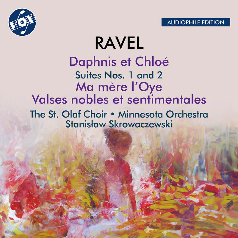 Minnesota Orchestra; The St. Olaf Choir; Sanislaw Skrowaczewski - Maurice Ravel: Daphnis et Chloe Suites Nos. 1 & 2; Ma mere l'Oye; Valses nobles et sentimentales - VOX-NX-3037CD