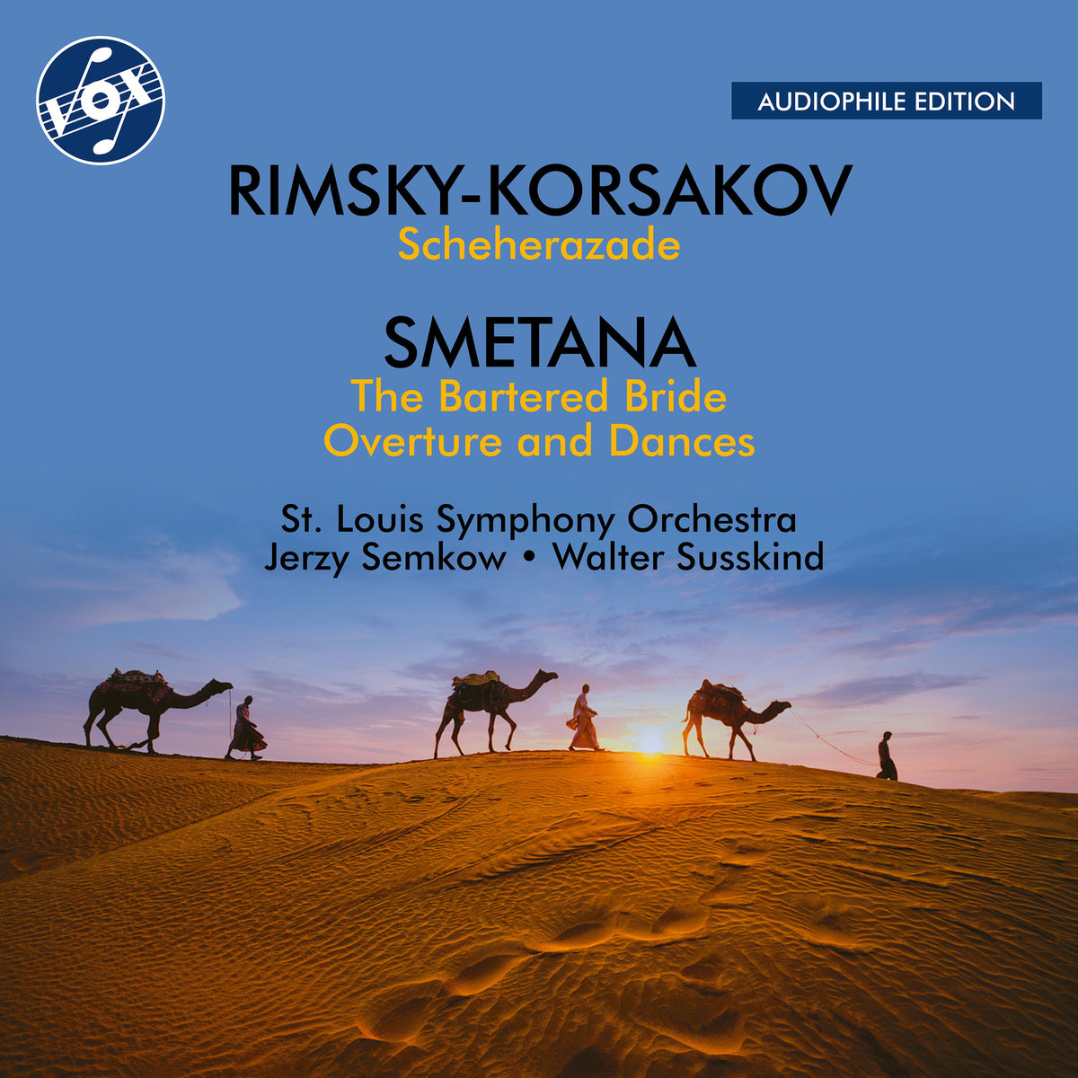 St. Louis Symphony Orchestra; Jerzy Semkow; Walter Susskind - Nikolay Rimsky-Korsakov: Scheherazade; Bedrich Smetana: The Bartered Bride Overture and Dances - VOX-NX-3043CD