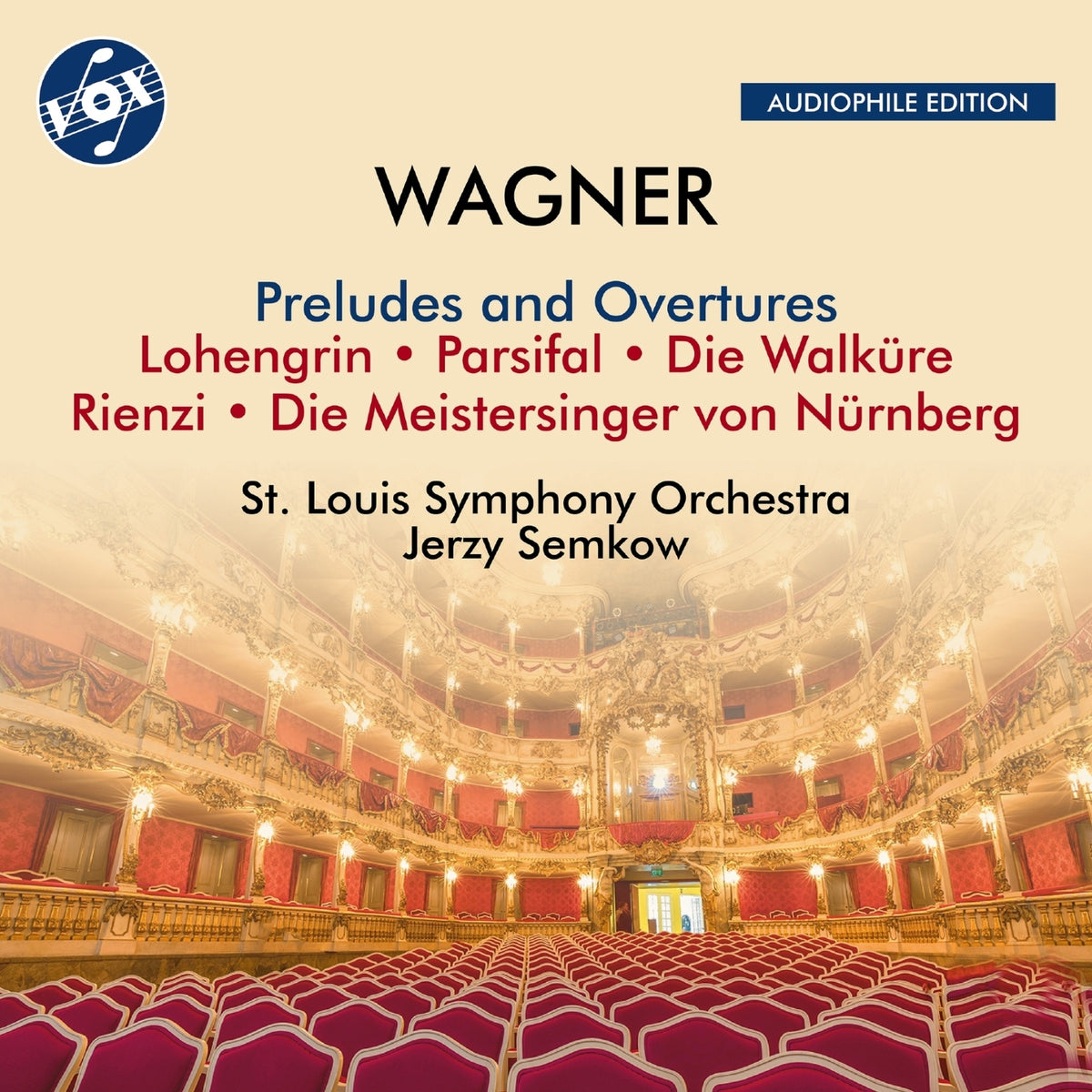St. Louis Symphony Orchestra; Jerzy Semkow - Richard Wagner: Preludes and Overtures from Lohengrin; Parsifal; Die Walkure; Rienzi; Die Meistersinger von Nurnberg - VOX-NX-3044CD
