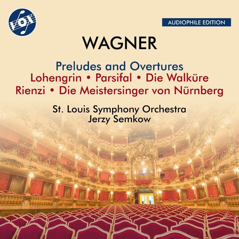 St. Louis Symphony Orchestra; Jerzy Semkow - Richard Wagner: Preludes and Overtures from Lohengrin; Parsifal; Die Walkure; Rienzi; Die Meistersinger von Nurnberg - VOX-NX-3044CD