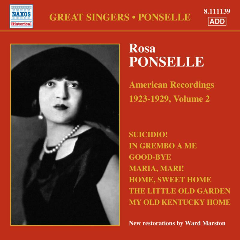 Rosa Ponselle - PONSELLE, Rosa: American Recordings, Vol. 2 - 8111139