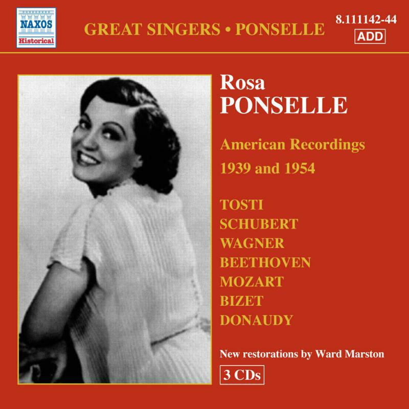 Ponselle - V. 6 GREAT SINGERS: PONSELLE - 8111142-44
