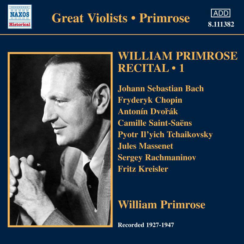 William Primrose - VAR:PRIMROSE RECITAL VOL 1 - 8111382