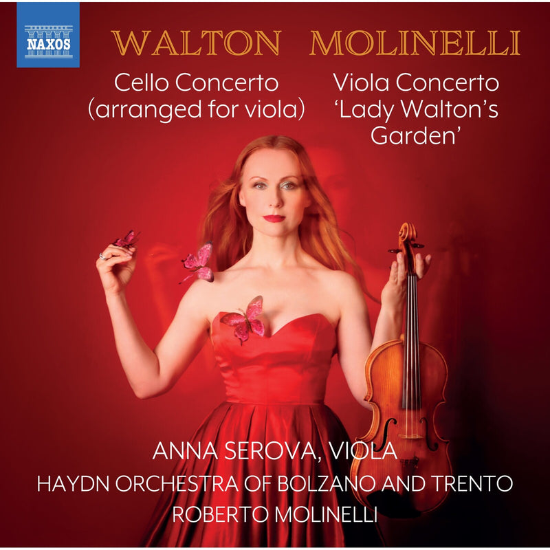 Anna Serova; Haydn Orchestra of Bolzano and Trento; Roberto Molinelli - Sir William Walton: Cello Concerto (arranged for viola); Roberto Molinelli: Viola Concerto 'Lady Walton's Garden' - 8573990