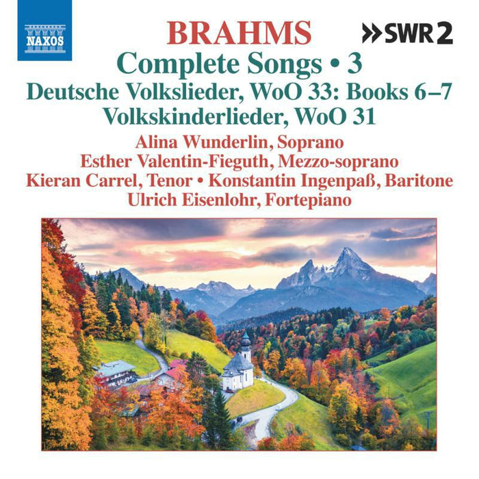 WUNDERLIN/CARREL/EISENLOHR - BRAHMS:COMPLETE SONGS VOL 3 - 8574346