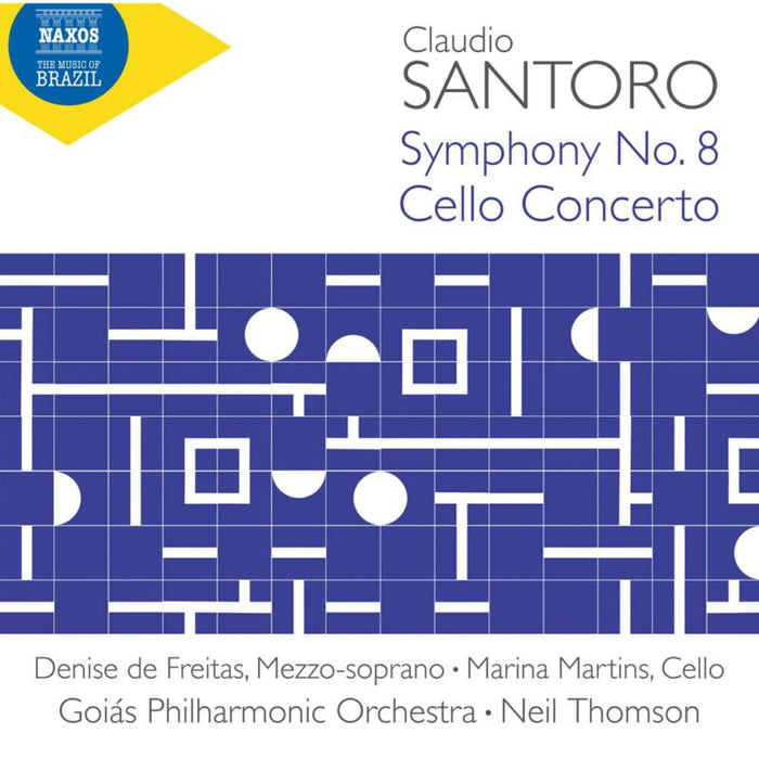 Denise de Freitas; Marina Martins; Goias Philharmonic Orchestra; Neil Thomson - Claudio Santoro: Symphony No. 8; Cello Concerto - 8574410
