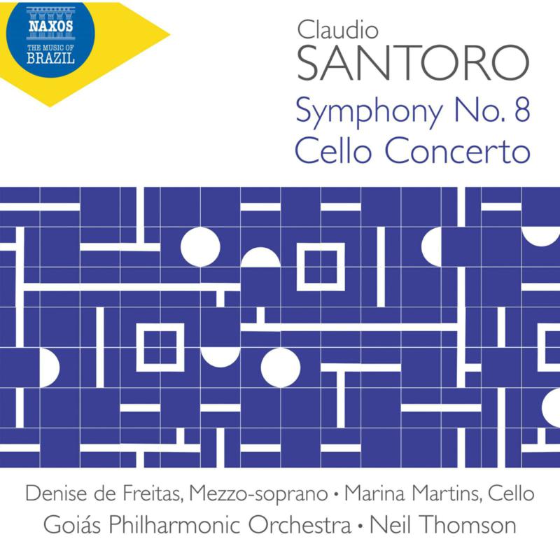 Denise de Freitas; Marina Martins; Goias Philharmonic Orchestra; Neil Thomson - Claudio Santoro: Symphony No. 8; Cello Concerto - 8574410