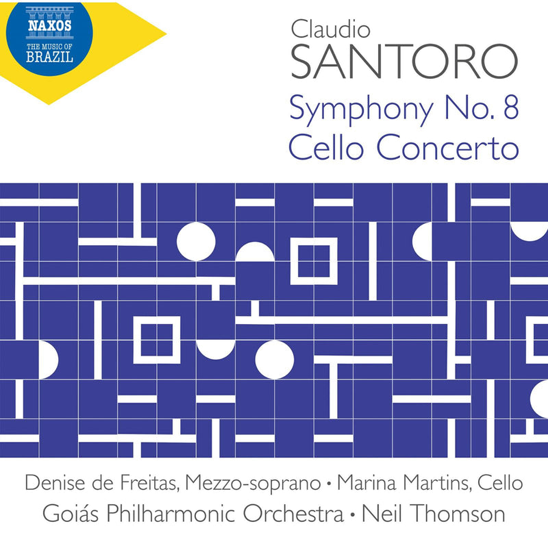 Denise de Freitas; Marina Martins; Goias Philharmonic Orchestra; Neil Thomson - Claudio Santoro: Symphony No. 8; Cello Concerto - 8574410