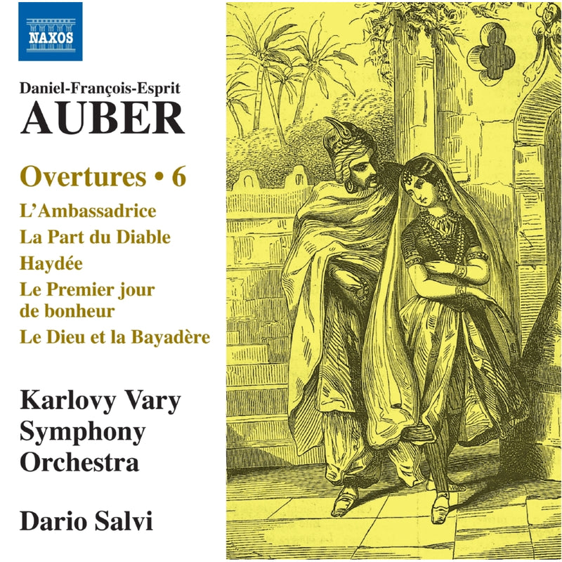 Karlovy Vary Symphony Orchestra; Dario Salvi - Daniel-Francois-Esprit Auber: Overtures, Vol. 6 - L'Ambassadrice; La Part du Diable; Haydee; Le Premier jour de bonheur; Le Dieu et la Bayadere - 8574532