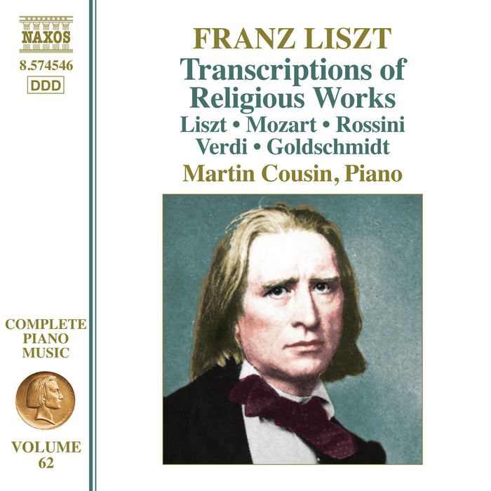 Martin Cousin - Franz Liszt: Complete Piano Music, Vol. 62 - Transcriptions of Religious Works - 8574546