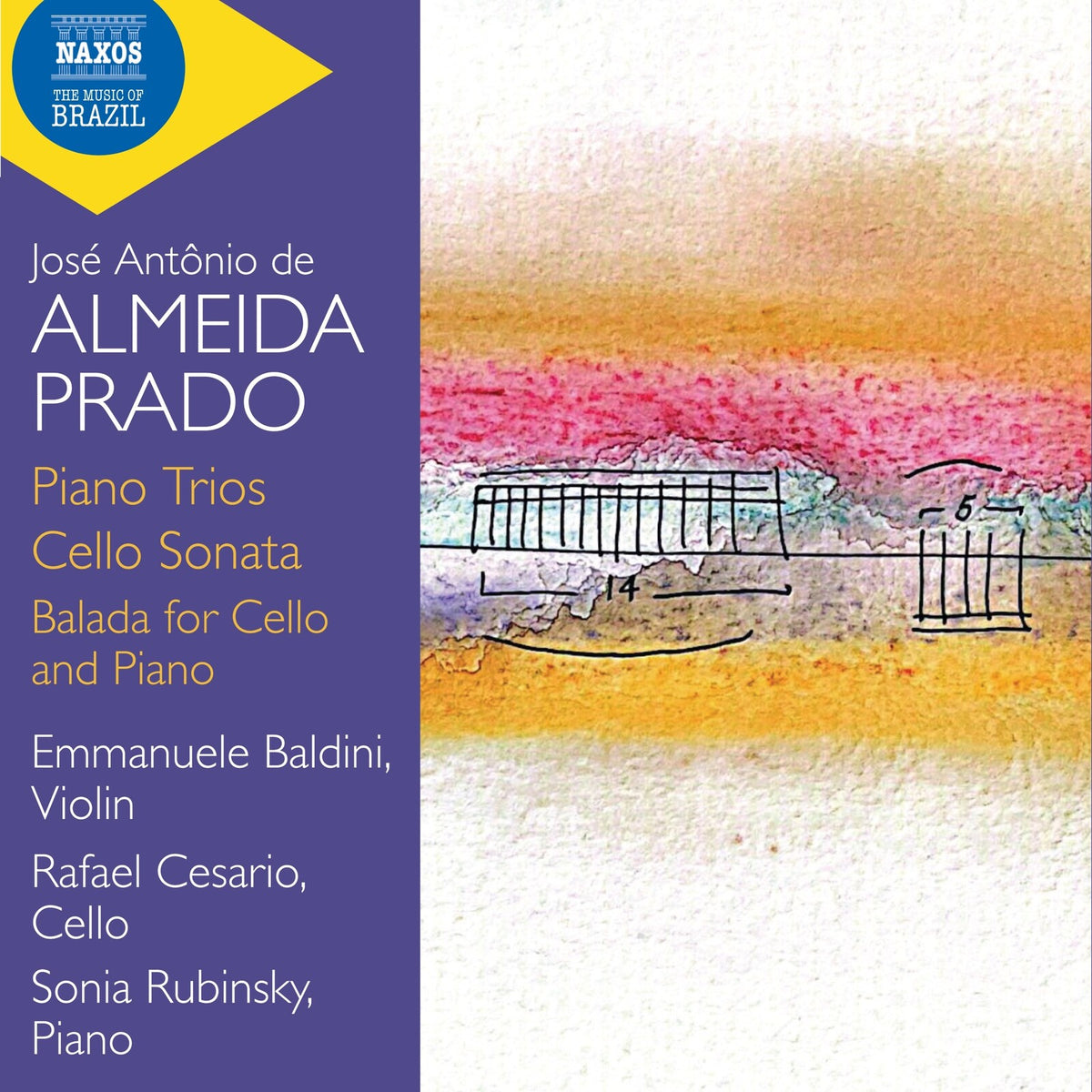 Emmanuele Baldini; Rafael Cesario; Sonia Rubinsky - Jose Antonio de Almeida Prado: Piano Trios; Cello Sonata; Balada for Cello and Piano - 8574642