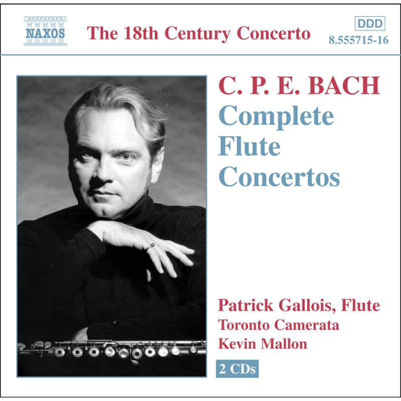Gallois:Toronto Co:Mallon - BACH, C.P.E.: Flute Concertos - 8555715-16