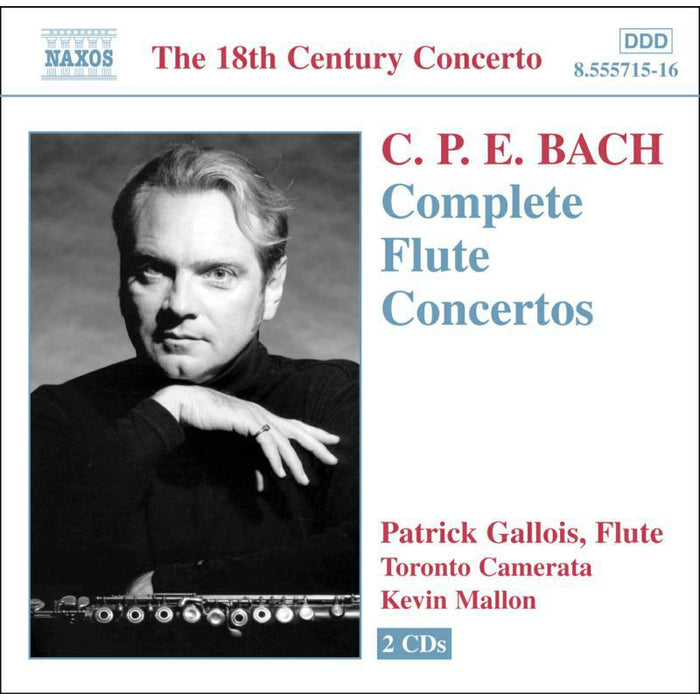 Gallois:Toronto Co:Mallon - BACH, C.P.E.: Flute Concertos - 8555715-16