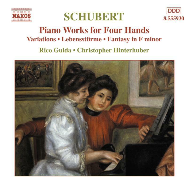 Gulda:Hinterhuber - SCHUBERT: Piano Works for Four Hands, Vol. 4 - 8555930