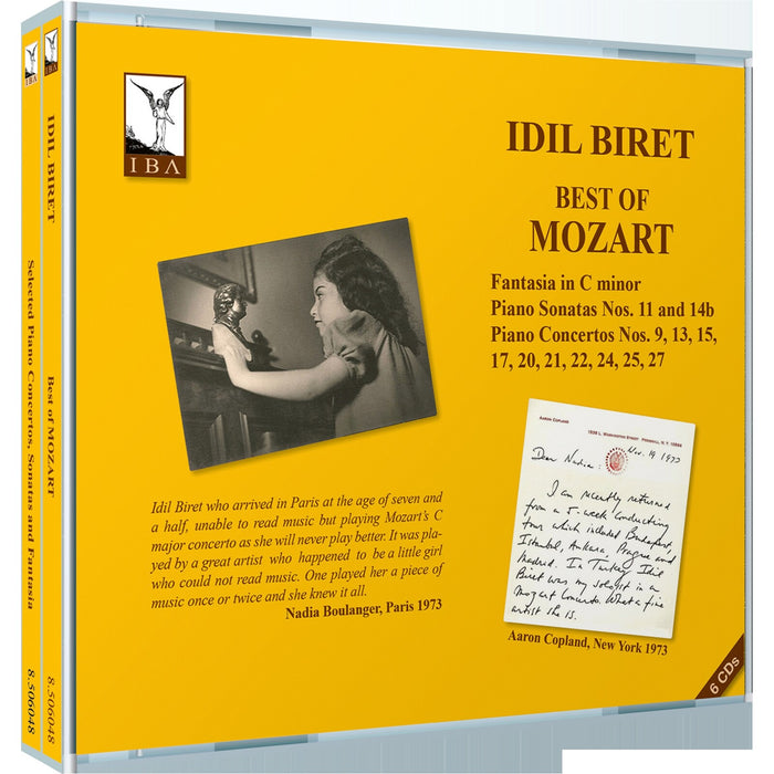 Idil Biret; London Mozart Players; Sydney Orchestra; Worthing Orchestra; Bursa State Orchestra; Patrick Gallois; Louis Fremaux; John Gibbons; Ender Sakpinar - Best of Mozart - Fantasia in C minor; Piano Sonatas Nos. 11 and 14b; Piano Concertos Nos. 9, 13, 15, 17, 20, 21, 22, 24, 25, 27 - 8506048