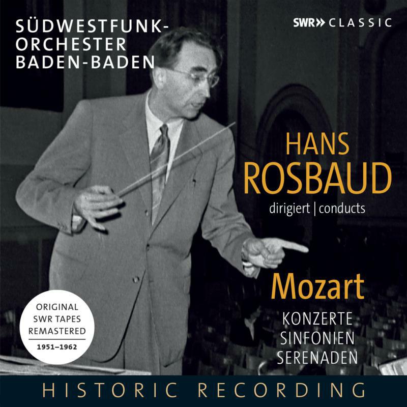 Swf-Orchester B-B/Rosbaud - Hans Rosbaud conducts Mozart: Konzerte, Sinfonien, Serenaden - SWR19066CD