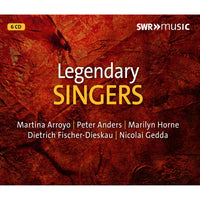 Martina Arroyo; Marilyn Horne; Peter Anders; Dietrich Fischer-Diskau; Nicolai Gedda; Leonard Hokanson; Martin Katz; Heinz Mande; Hubert Giesen; Werner Singer; Erik Werba; SWR Sinfonieorchester Baden-Baden und Freiburg; Otto Ackermann; Paul Burkhard; Ernest Bour - Legendary Singers - SWR19436CD