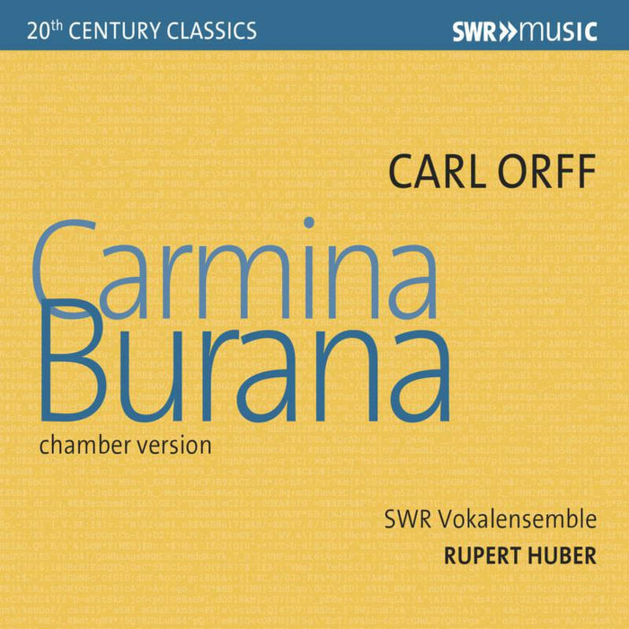 Swr Vokalensemble - Carl Orff: Carmina Burana (Chamber Version) - SWR19516