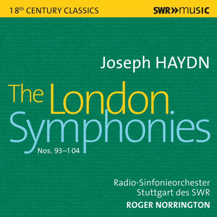 Norrington/Rss Swr - Joseph Haydn: The London Symphonies Nos. 93-104 - SWR19527CD