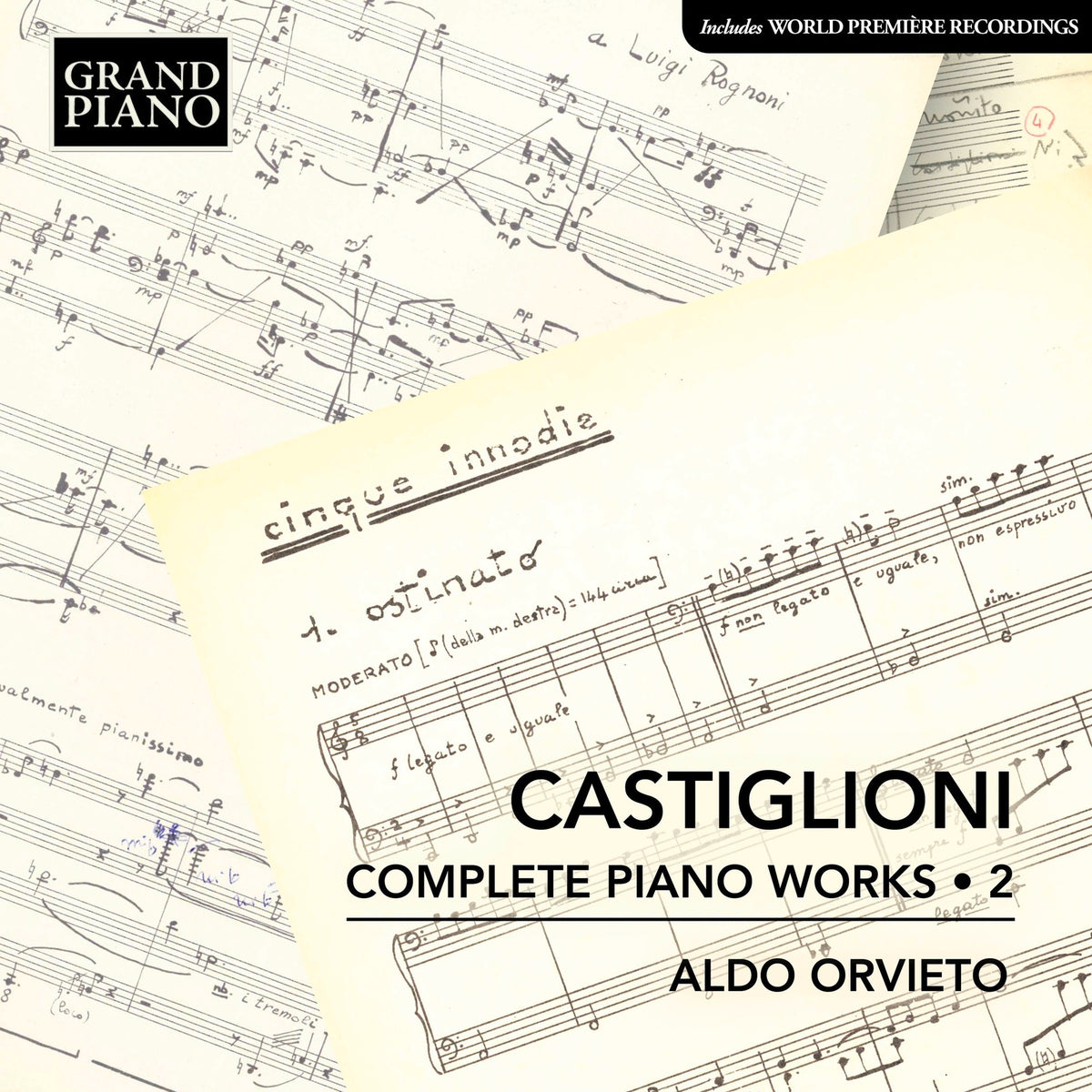 Aldo Orvieto - Niccolo Castiglioni: Complete Piano Works, Vol. 2 - GP863