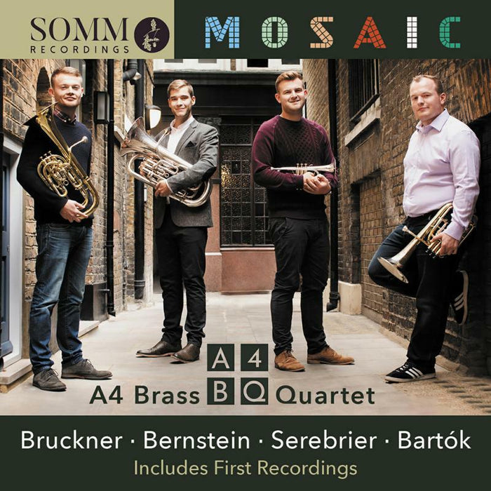 A4 Brass Quartet - José Serebrier, Leonard Bernstein, Jonathan Bates, Béla Bartók, Joseph Kosma, Christian Overhead, Percy Grainger Daniel - SOMMCD0638