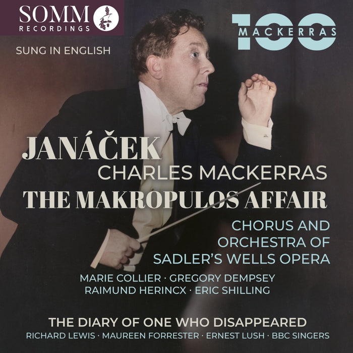 Marie Collier; Gregory Dempsey; Raimund Herincx; Eric Shilling; Chorus and Orchestra of Sadler's Wells Opera; Richard Lewis; Maureen Forrester; BBC Singers; Ernest Lush; Charles Mackerras - Leos Janacek: The Makropulos Affair; The Diary of One Who Disappeared - ARIADNE5044-2
