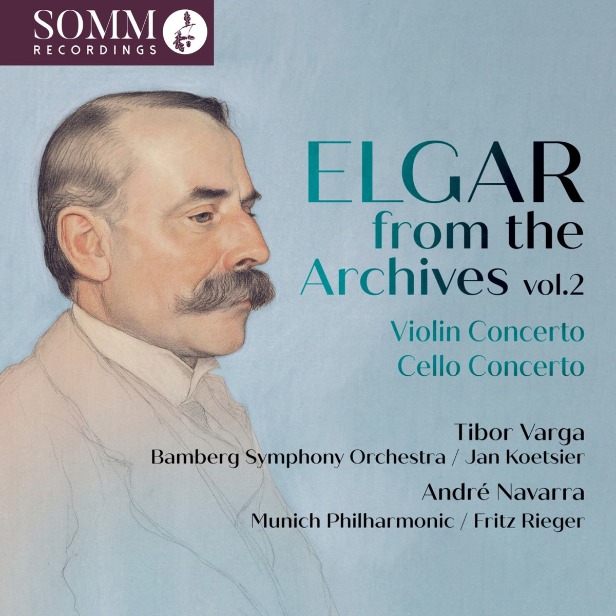 Andre Navarra; Munich Philharmonic; Tibor Varga; Bamberg Symphony Orchestra; Fritz Rieger; Jan Koetsier - Elgar from the Archives, Vol. 2 - ARIADNE5047