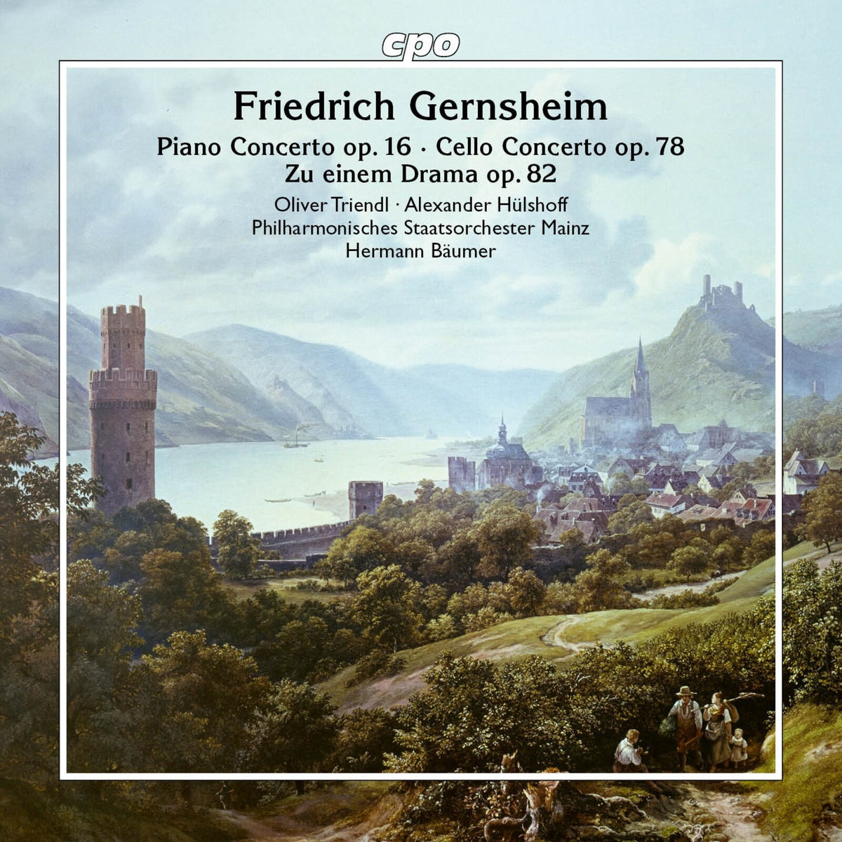 Oliver Triendl; Alexander Hulshoff; Philharmonisches Staatsorchester Mainz; Hermann Baumer - Friedrich Gernsheim: Piano Concerto, Op. 16; Cello Concerto, Op. 78; Zu einem Drama, Op. 82 - 555152-2