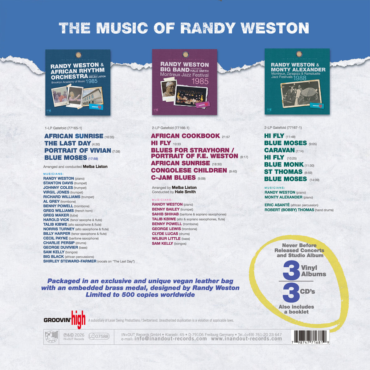 Randy Weston - The Music Of Randy Weston - IOR771681
