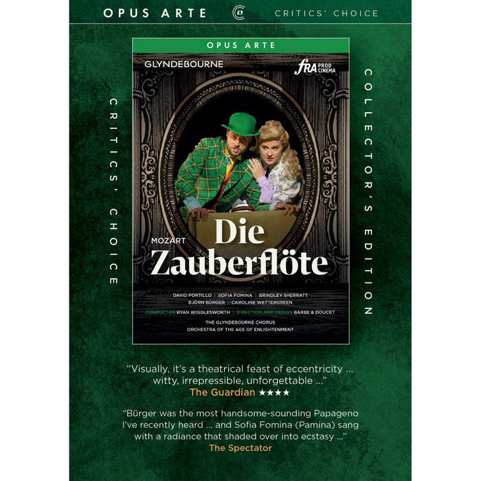 David Portillo; Sofia Fomina; Brindley Sherratt; Caroline Wettergreen; Bjorn Burger; Jorg Schneider; Michael Kraus; Orchestra of the Age of Enlightenment; The Glyndebourne Chorus; Ryan Wigglesworth - Wolfgang Amadeus Mozart: Die Zauberflöte - OA1304D