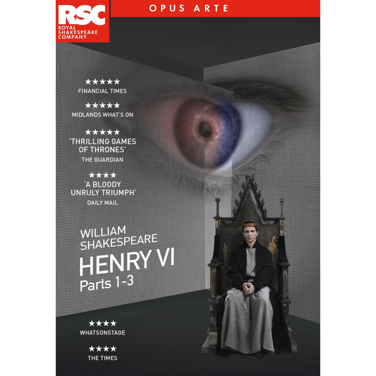 Mark Quartley; Christopher Middleton; Minnie Gale; Oliver Alvin-Wilson; Gregory Doran; Owen Horsley - William Shakespeare: Henry VI Parts 1-3 - OA1365BD