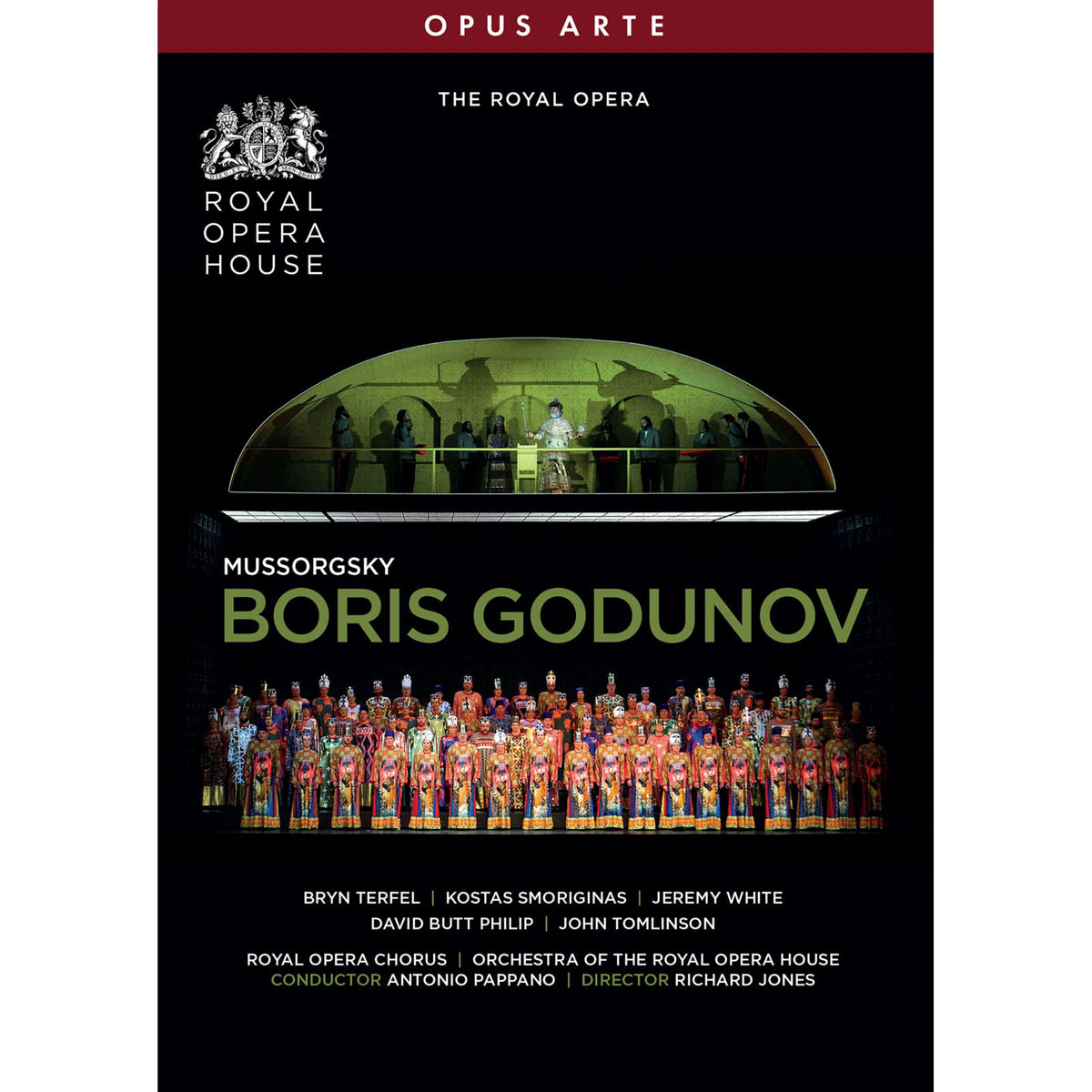 Bryn Terfel; Kostas Smoriginas; Jeremy White; Adrian Clarke; John Graham-Hall; Ain Anger; David Butt Philip; Rebecca de Pont Davies; John Tomlinson; Orchestra of the Royal Opera House; Antonio Pappano - Modest Mussorgsky: Boris Godunov - OA1376D
