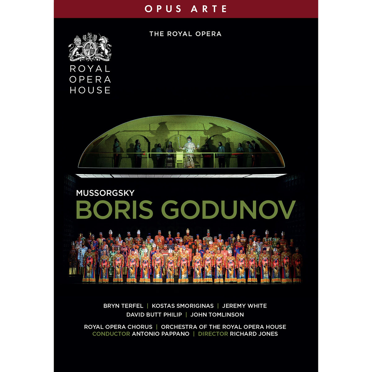 Bryn Terfel; Kostas Smoriginas; Jeremy White; Adrian Clarke; John Graham-Hall; Ain Anger; David Butt Philip; Rebecca de Pont Davies; John Tomlinson; Orchestra of the Royal Opera House; Antonio Pappano - Modest Mussorgsky: Boris Godunov - OA1376D