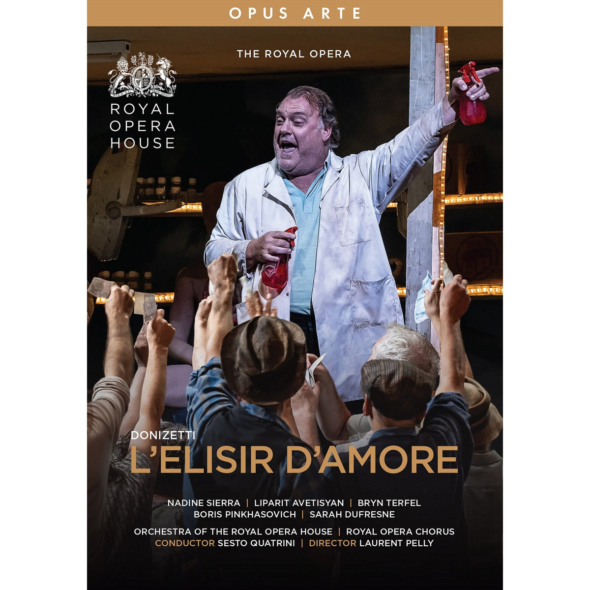 Nadine Sierra; Liparit Avetisyan; Bryn Terfel; Boris Pinkhasovich; Sarah Dufresne; Royal Opera Chorus; Orchestra of the Royal Opera House; Sesto Quatrini - Gaetano Donizetti: L'elisir d'amore - OA1385D