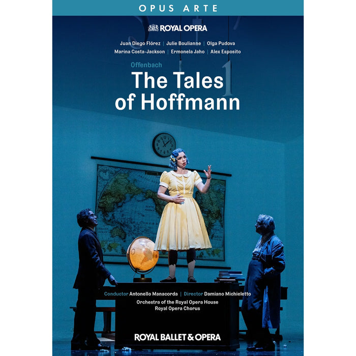 Juan Diego Florez; Alex Esposito; Julie Boulianne; Olga Pudova; Ermonela Jaho; Marina Costa-Jackson; Christine Rice; Vincent Ordonneau; Alastair Miles; Jeremy White; Christophe Mortagne; Orchestra of the Royal Opera House; Antonello Manacorda - Jacques Offenbach: The Tales of Hoffmann - OA1395D