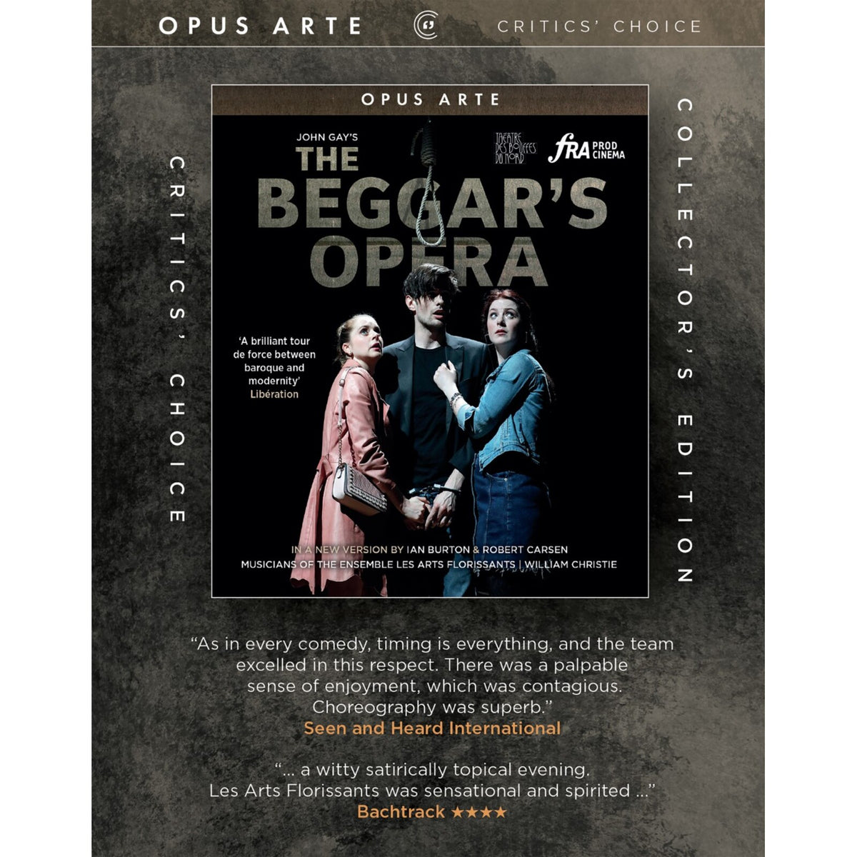 Robert Burt; Beverley Klein; Kate Batter; Benjamin Purkiss; Kraig Thornber; Olivia Brereton; Emma Kate Nelson; Sean Lopeman; Les Arts Florissants; William Christie - The Beggar's Opera (in a new version by Ian Burton and Robert Carsen) - OABD7283D