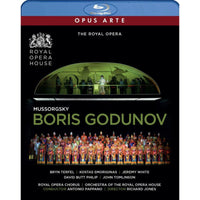 Bryn Terfel; Kostas Smoriginas; Jeremy White; Adrian Clarke; John Graham-Hall; Ain Anger; David Butt Philip; Rebecca de Pont Davies; John Tomlinson; Orchestra of the Royal Opera House; Antonio Pappano - Modest Mussorgsky: Boris Godunov - OABD7314D
